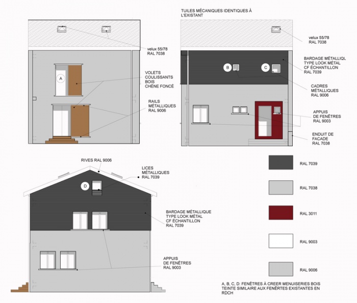 RÉHABILITATION ET SURÉLÉVATION D'UNE MAISON DE VILLE EN OSSATURE BOIS