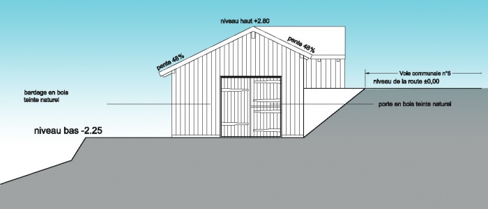 REMISE EN BOIS : REMISE COUPE