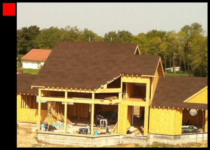 Maison BBC en cours de r?alisation dans la Ni?vre