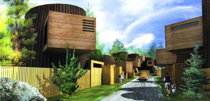 the wooden urban village in myllypuro : image_projet_mini_3442