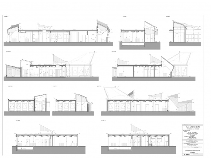 Maison de l'enfance : Coupes