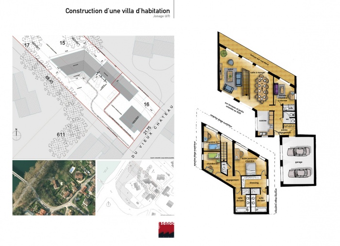 Construction d'une villa d'habitation