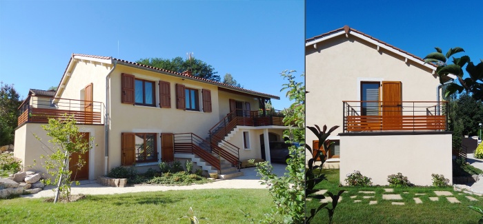Rnovation et extension d'une maison  Cailloux-sur-Fontaines