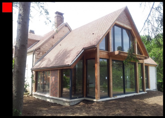 Extension Bois d'une maison traditionnelle