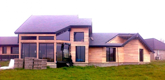 Maison BBC en cours de r?alisation dans la Ni?vre