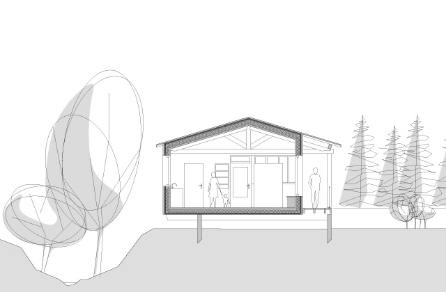 Construction d'une maison en ossature bois : fost-architecture_GRAN_07_coupe_item-type-6