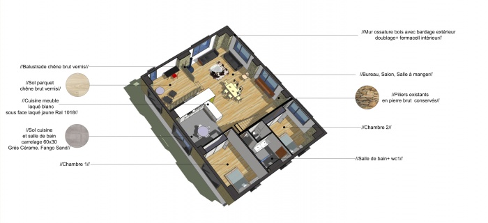 Grange en Chartreuse : Chalet matriaux