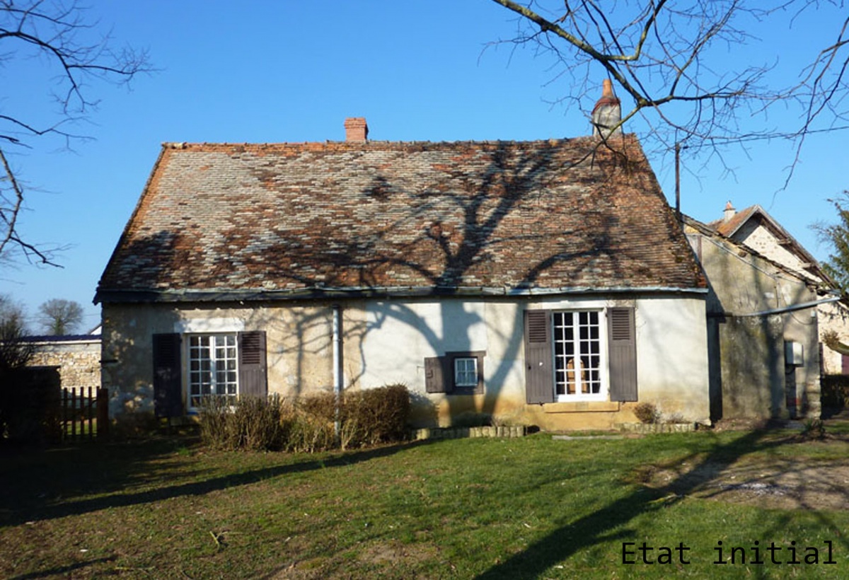 Rnovation d'une maison : Faade Est avant travaux